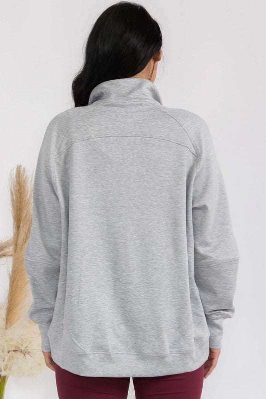 Women's Ultra Soft Funnel Neck OverSize Zip Jacket Shop Style & More | Fresh Looks, Everyday Deals & Free Shipping