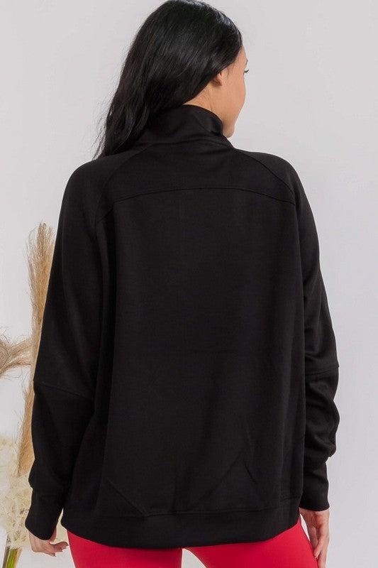 Women's Ultra Soft Funnel Neck OverSize Zip Jacket Shop Style & More | Fresh Looks, Everyday Deals & Free Shipping
