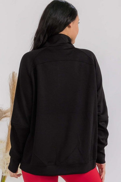 Women's Ultra Soft Funnel Neck OverSize Zip Jacket Shop Style & More | Fresh Looks, Everyday Deals & Free Shipping