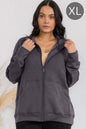 Women's Ultra Soft Funnel Neck OverSize Zip Jacket Shop Style & More | Fresh Looks, Everyday Deals & Free Shipping