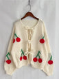 Front tie cherry cardigan Shop Style & More | Fresh Looks, Everyday Deals & Free Shipping