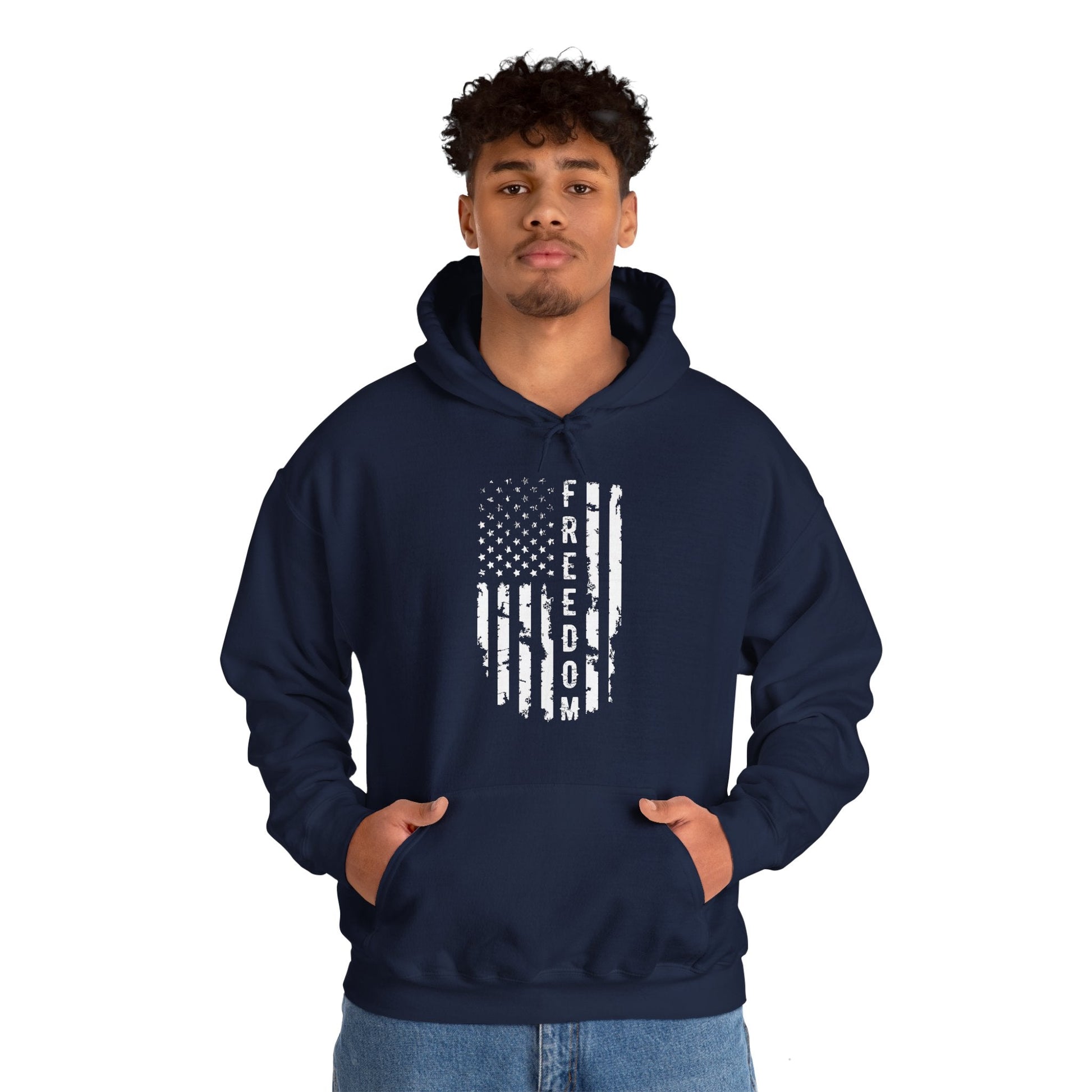 Freedom American Flag Hooded Sweatshirt The Devil's Pickle