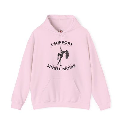 I Support Single Moms Hooded Sweatshirt The Devil's Pickle