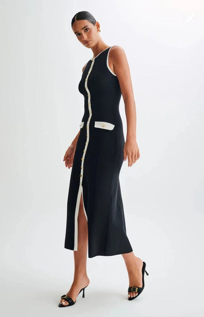 WOMEN FASHION LONG MIDI SWEATER DRESS BY CLAUDE
