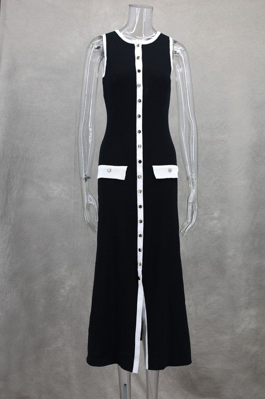 WOMEN FASHION LONG MIDI SWEATER DRESS BY CLAUDE