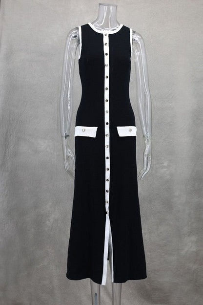 WOMEN FASHION LONG MIDI SWEATER DRESS BY CLAUDE