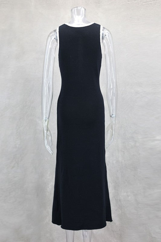 WOMEN FASHION LONG MIDI SWEATER DRESS BY CLAUDE