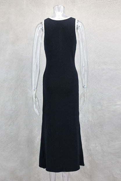 WOMEN FASHION LONG MIDI SWEATER DRESS BY CLAUDE
