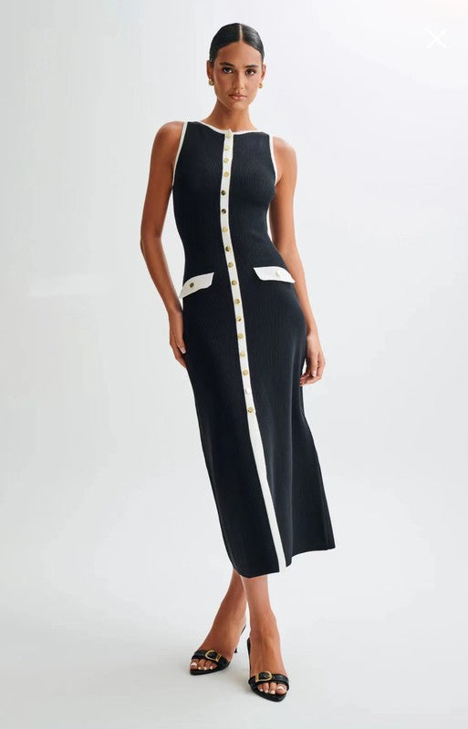 WOMEN FASHION LONG MIDI SWEATER DRESS BY CLAUDE