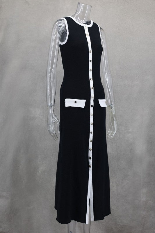 WOMEN FASHION LONG MIDI SWEATER DRESS BY CLAUDE