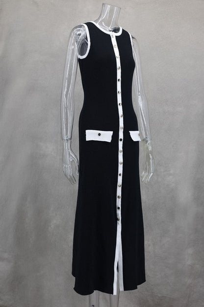 WOMEN FASHION LONG MIDI SWEATER DRESS BY CLAUDE
