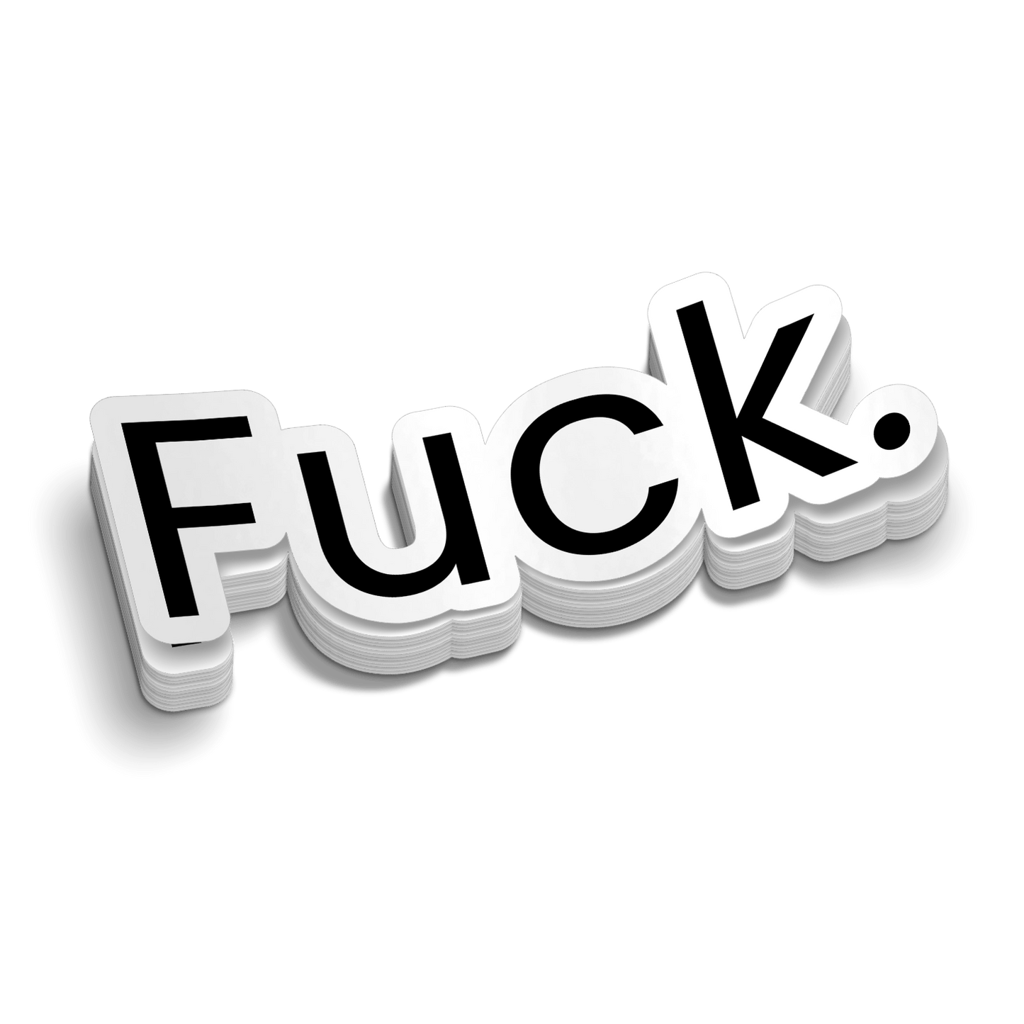 F*ck - Hard Hat Decal Armed American Supply