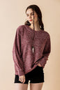 Plus Round Neck Balloon Sleeve Heathered Sweater Shop Style & More | Fresh Looks, Everyday Deals & Free Shipping