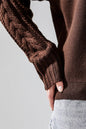 Plus Cozy Solid Body Contrast Cable Knit Sweater Shop Style & More | Fresh Looks, Everyday Deals & Free Shipping