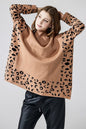 Plus Oversize MockNeck Leopard Print Sweater Tunic Shop Style & More | Fresh Looks, Everyday Deals & Free Shipping
