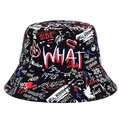 1 Men's "what" Graffiti Bucket Hat NovaCart