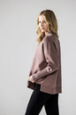 Mock Neck Balloon Sleeve Side Slit Sweater Shop Style & More | Fresh Looks, Everyday Deals & Free Shipping