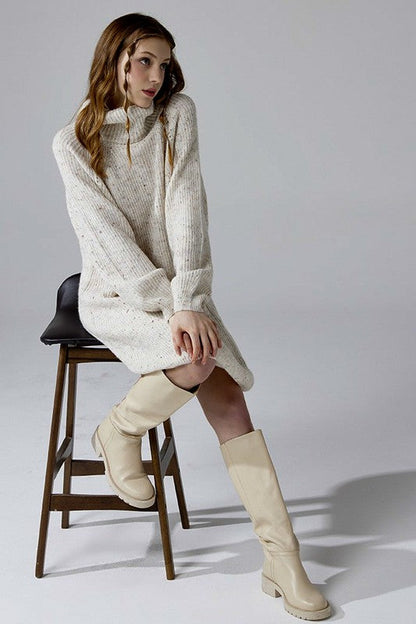 Turtleneck Balloon Confetti Sweater Dress Shop Style & More | Fresh Looks, Everyday Deals & Free Shipping