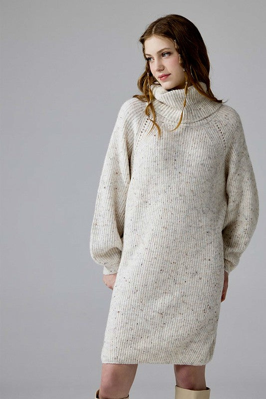 Turtleneck Balloon Confetti Sweater Dress Shop Style & More | Fresh Looks, Everyday Deals & Free Shipping