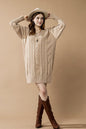 Plus V-Neck Ribbed Hem Cable Knit Sweater Dress Shop Style & More | Fresh Looks, Everyday Deals & Free Shipping