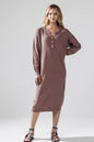 Plus Comfy Button-front Soft Sweater Midi Dress Shop Style & More | Fresh Looks, Everyday Deals & Free Shipping