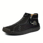 Men's Handmade PU Boots with Zipper, Casual NovaCart