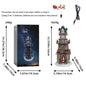 Christmas gift, Christmas luminous rotating music box, children's birthday night light