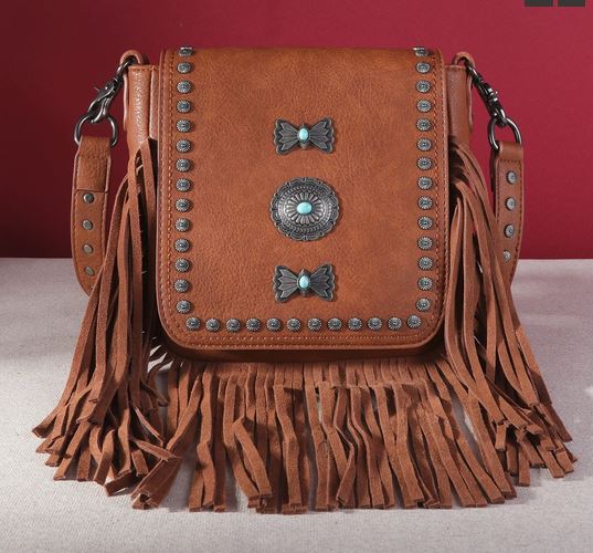 Montana West Fringe Mariposa Concho Collection Crossbody Country in My Heart