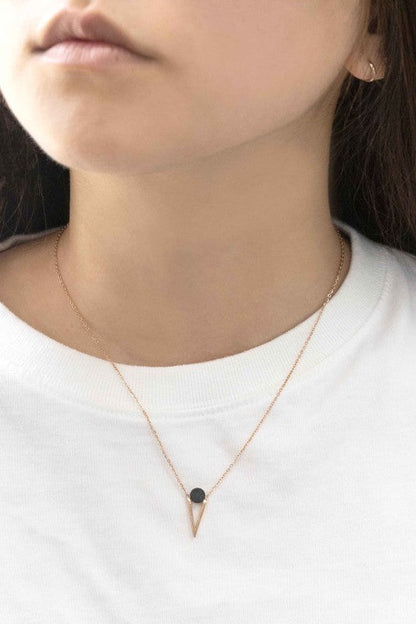 Tensly Point Stone Necklace | Rose Gold (14K) Shop Style & More | Fresh Looks, Everyday Deals & Free Shipping