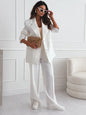 Women's Professional Blazer & Trousers Suit Set – Long Sleeve, Full Length FitiqueFit