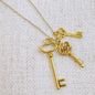 Secret Garden Key Necklace – Gold Plated | Vintage Shop Style & More | Fresh Looks, Everyday Deals & Free Shipping