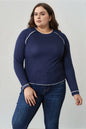 Basic Bae Long Raglan Sleeve Round Neck Top New Era Fashion LLc