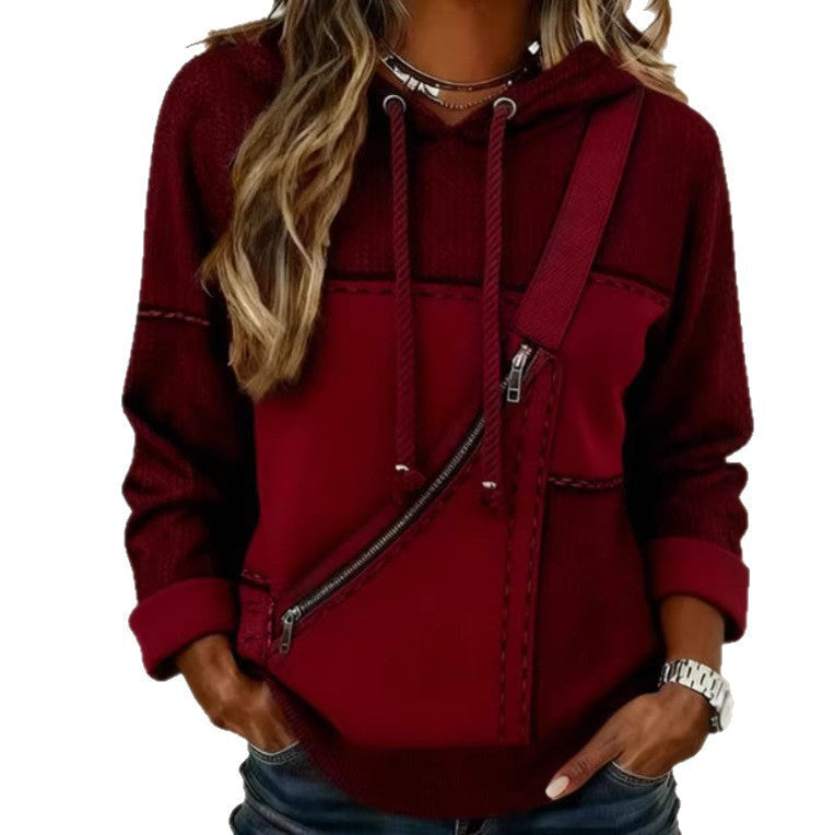 Women’s 3D Printed Hooded Sweatshirt – Long Sleeve Pullover FitiqueFit