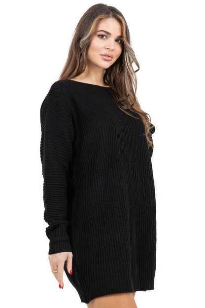 WOMEN FASHION SWEATER DRESS BY CLAUDE
