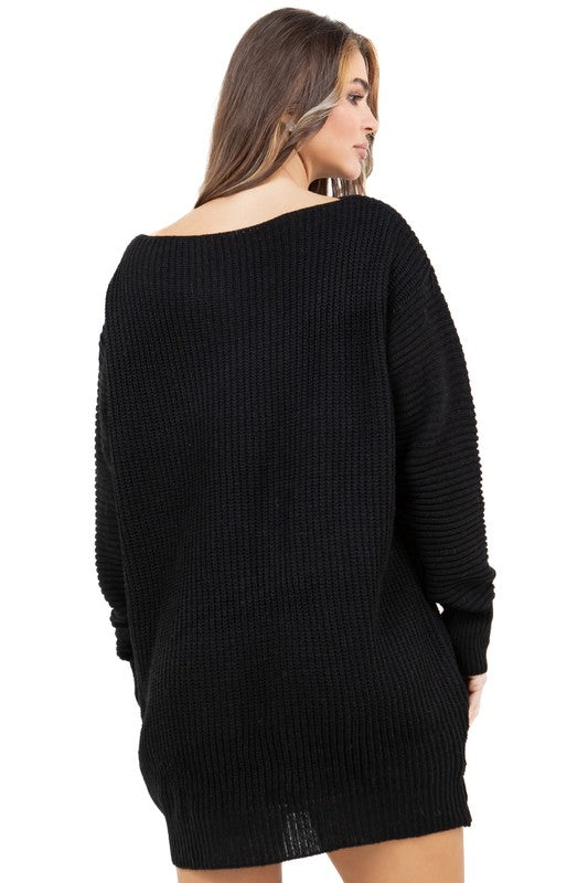 WOMEN FASHION SWEATER DRESS BY CLAUDE