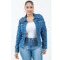 Radiant Pearls Rhinestone Jean Jacket DD See size chart under “more details” The Fashion Celestial
