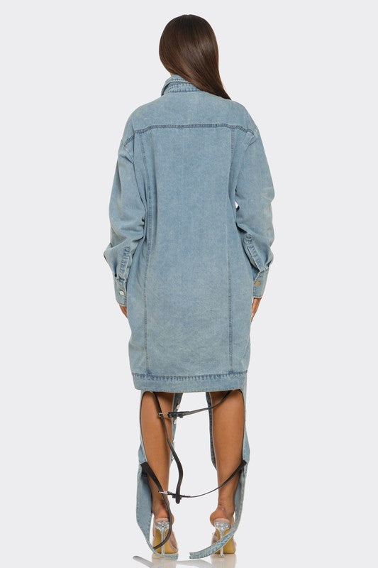 The Trinity Denim Transformer See size chart under “more details” The Fashion Celestial