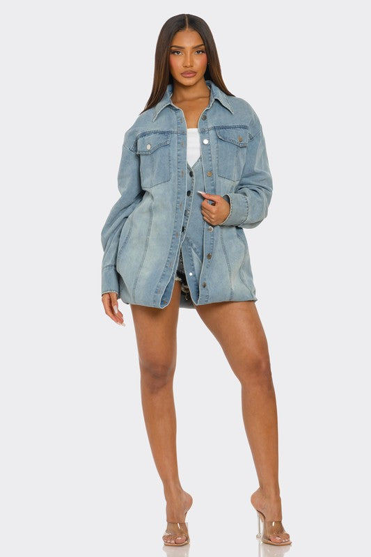 The Trinity Denim Transformer See size chart under “more details” The Fashion Celestial