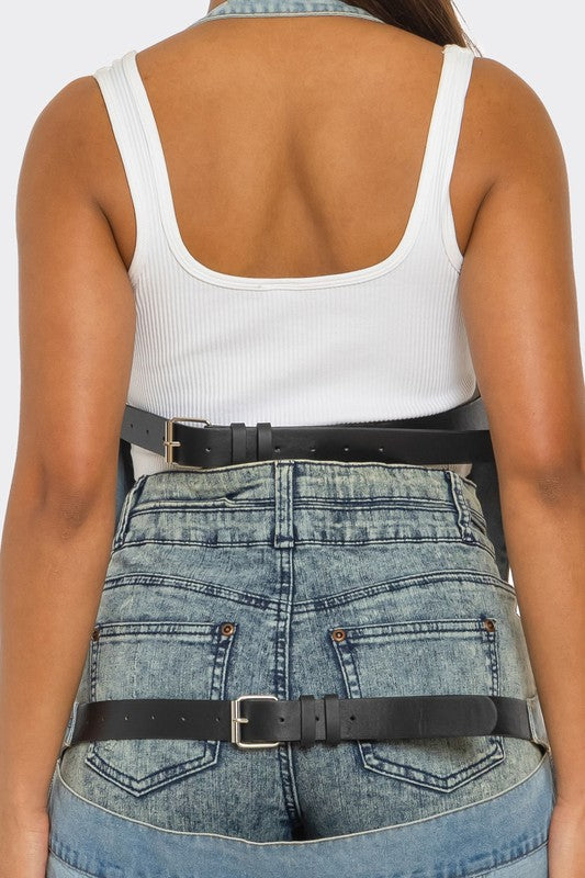 The Trinity Denim Transformer See size chart under “more details” The Fashion Celestial