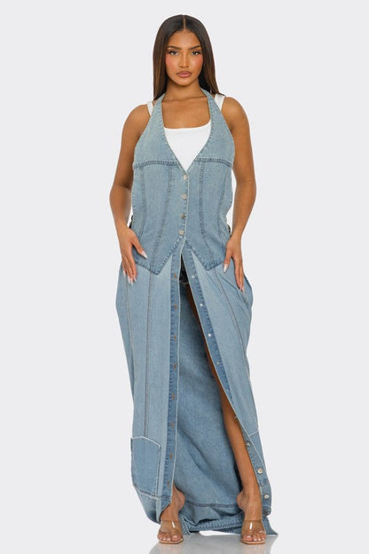 The Trinity Denim Transformer See size chart under “more details” The Fashion Celestial