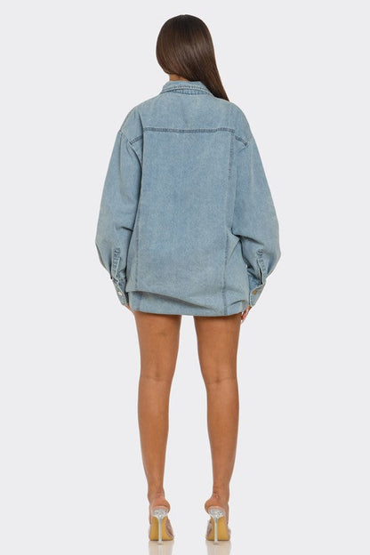 The Trinity Denim Transformer See size chart under “more details” The Fashion Celestial