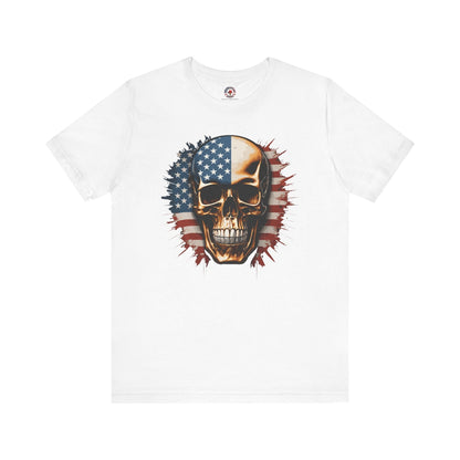 American Flag Skull T-Shirt The Devil's Pickle