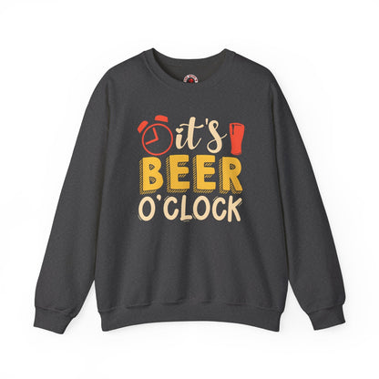 It's Beer O'clock Crewneck Sweatshirt The Devil's Pickle