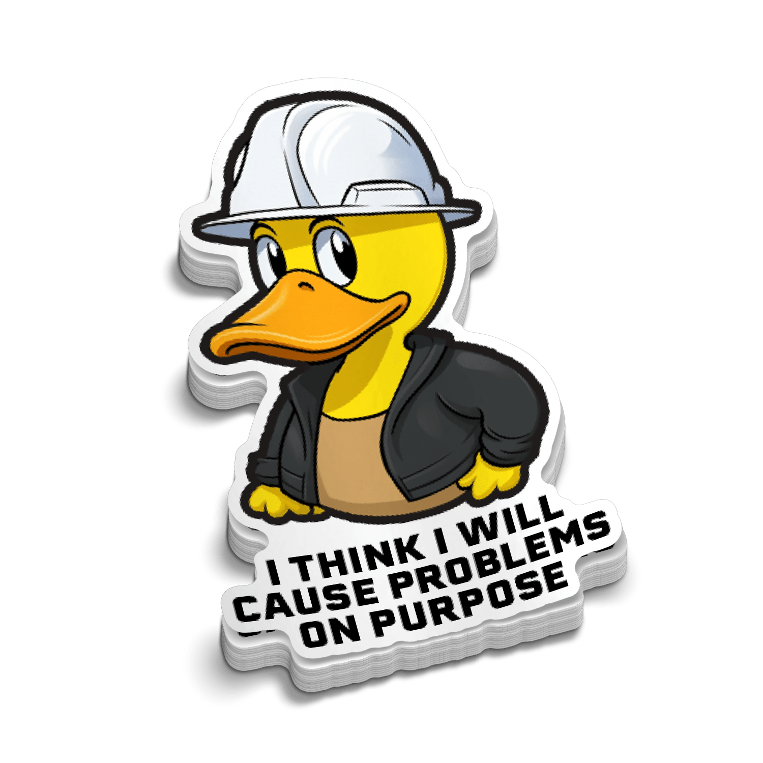 Cause Problems - Hard Hat Decal Armed American Supply