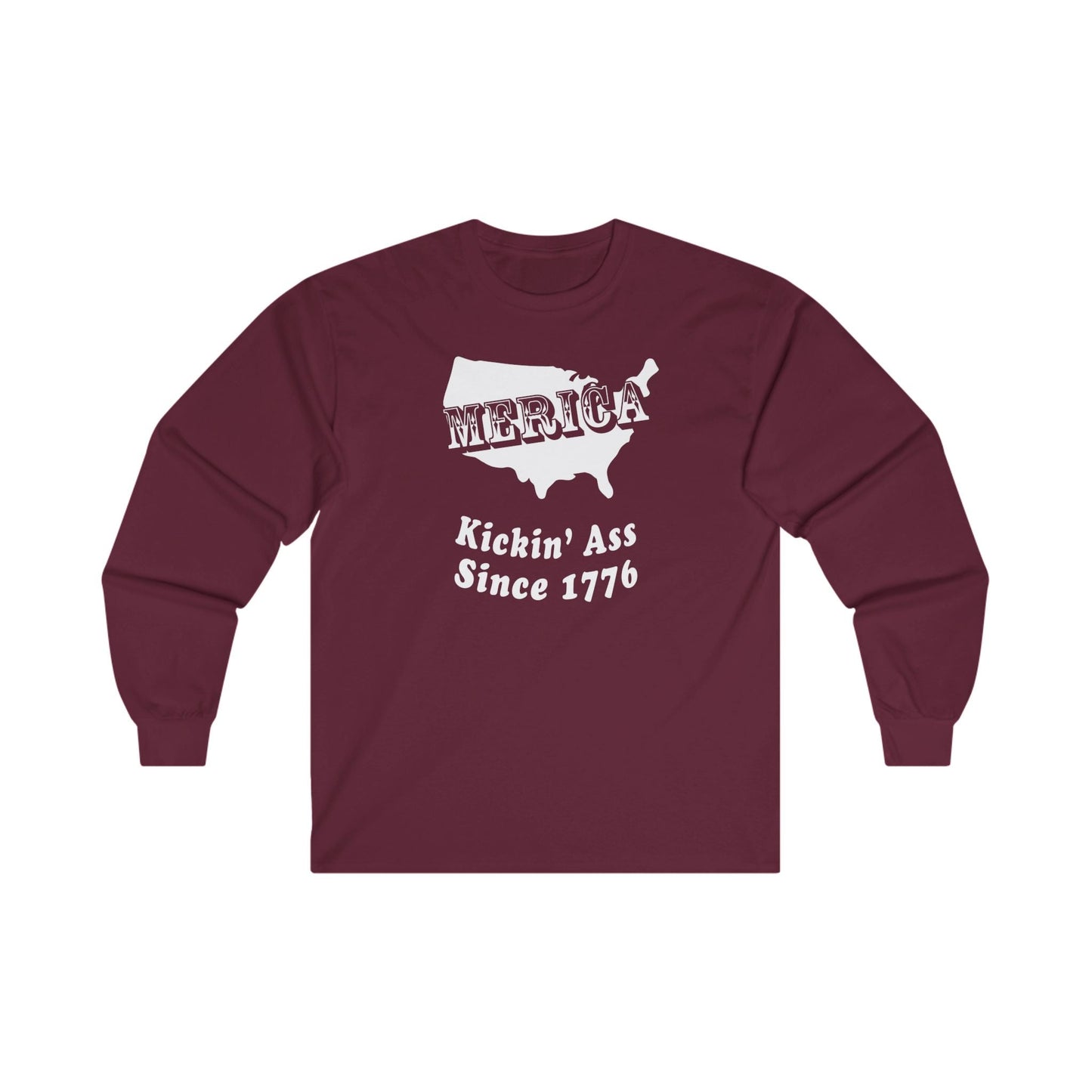 MERICA Kickin' Ass Since 1776 Long Sleeve Tee The Devil's Pickle
