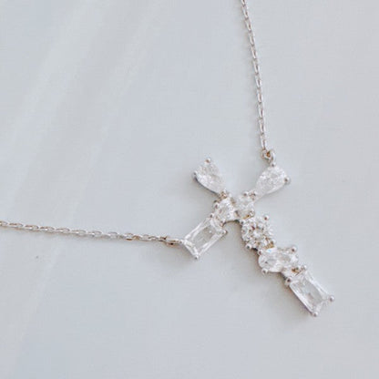 Modern Mixed-Cut Stone Cross Pendant Necklace Shop Style & More | Fresh Looks, Everyday Deals & Free Shipping
