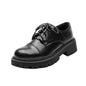Women’s Solid-Color Retro Slip-On Platform Shoes FitiqueFit