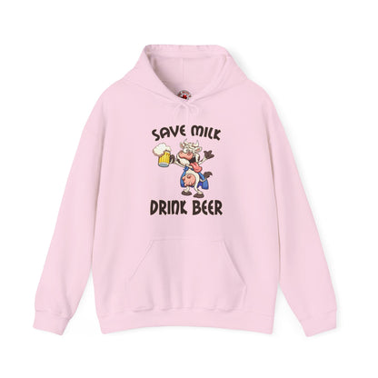 Save Milk Drink Beer Hooded Sweatshirt The Devil's Pickle