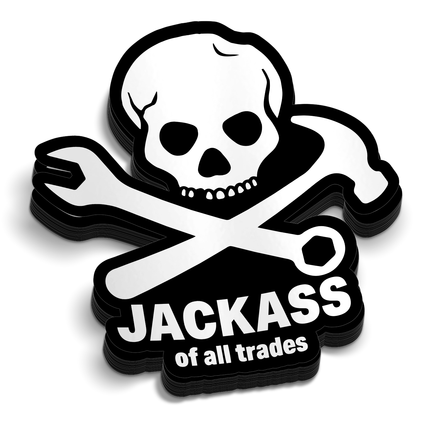 Jackass - Hard Hat Decal Armed American Supply