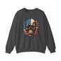 American Flag Skull Crewneck Sweatshirt